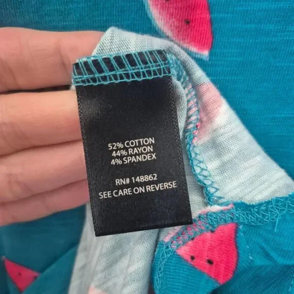 Torrid Blue Watermelon Tank Top Summer Plus Size 4X - Picture 5 of 6